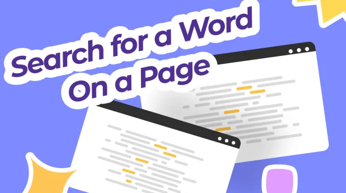 How to Search a Page For a Word