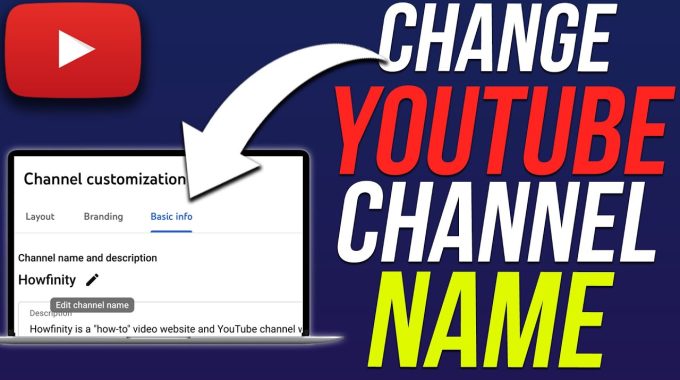 How To Change Youtube Channel Name