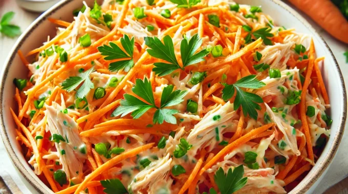 Easy Chicken Carrot Salad Recipe: Healthy and Delicious